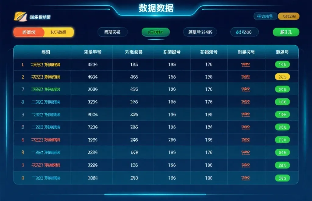 开奖号码高亮展示与期号结构设计